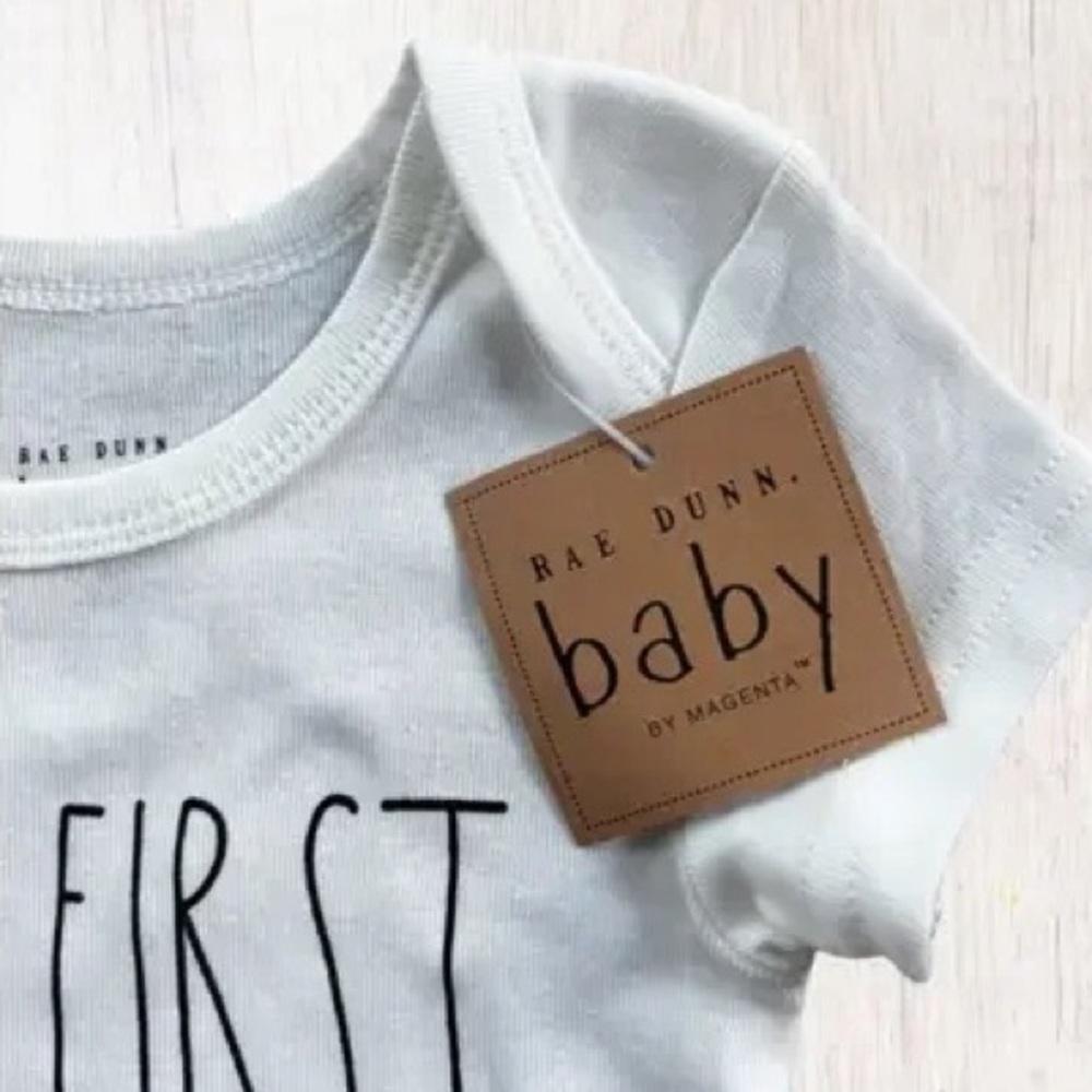SOLD🎂✨Rae Dunn My First Birthday & Sprinkles Baby Bodysuits 2Pack Short Sleeve - Picture 1 of 10